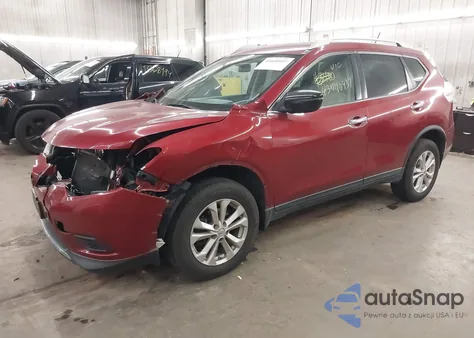 2016 Nissan Rogue Sv z USA, uszkodzony, nr VIN KNMAT2MV1GP653631